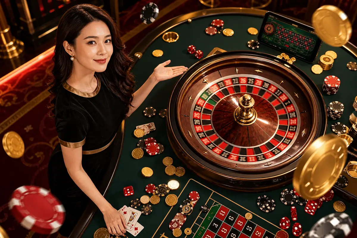 urus88 Casino meja dealer langsung baccarat